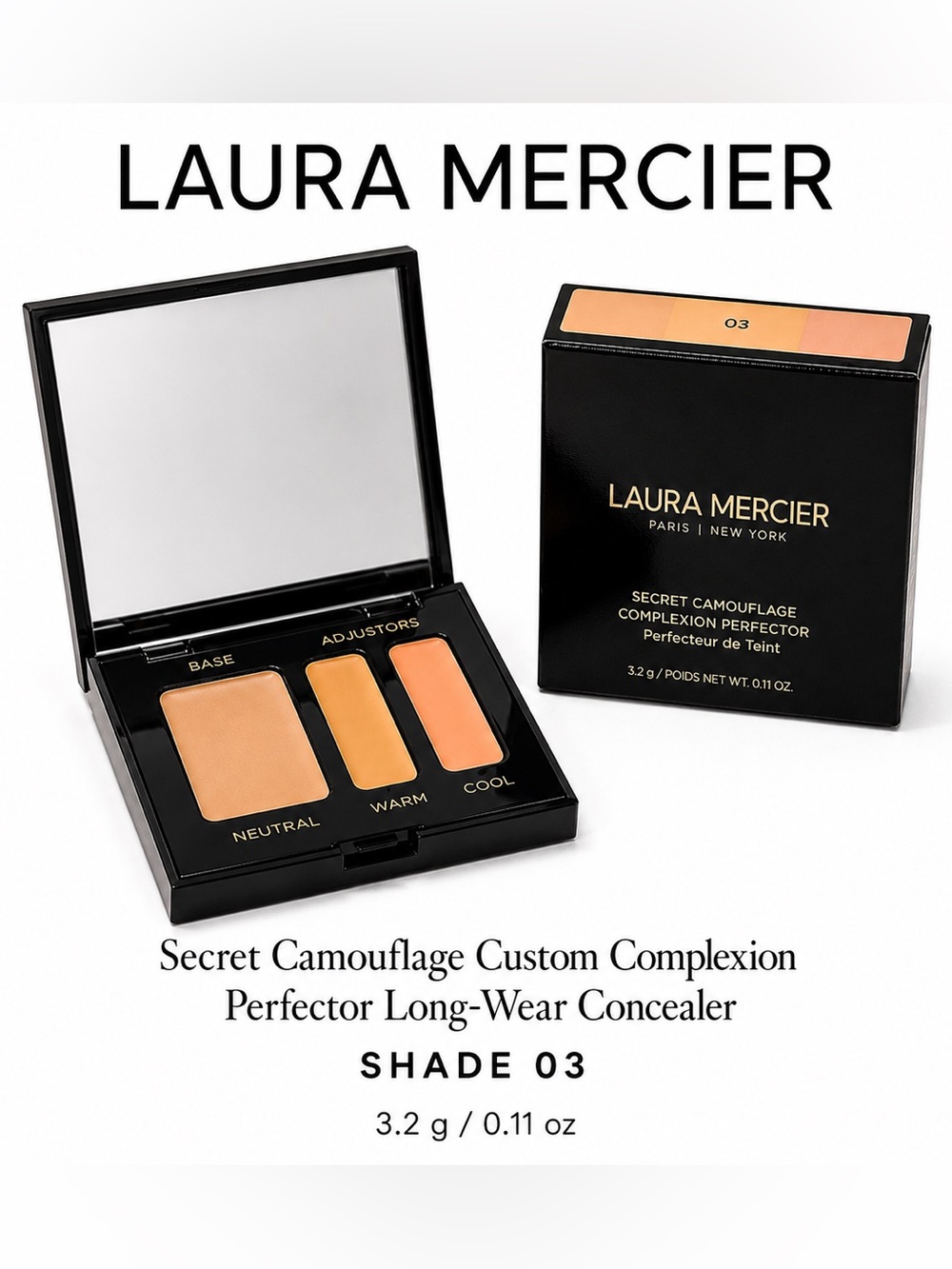 NEWLaura Mercier Secret Camouflage Custom Complexion Perfector Concealer Shade03